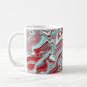 Caneca De Café Cheiros, Borgonha, Mármores de Mármore Vermelho e