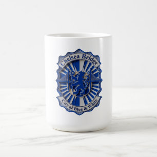 Caneca De Café Chelsea Ponte Royal Blue, Vibrante Presente de Fut