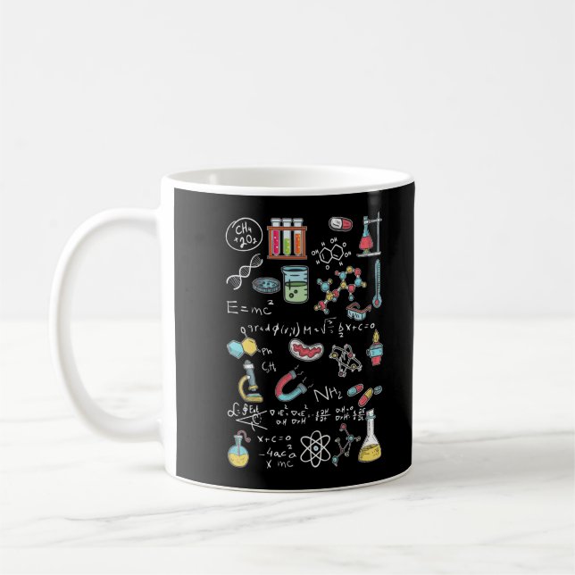 Caneca De Café Chemistry Mathematician Physicist Chemist (Esquerda)