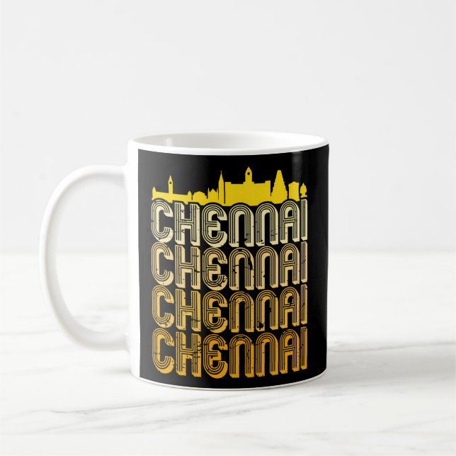 Caneca De Café Chennai Madras Sky Tamil Tamilnadu (Esquerda)