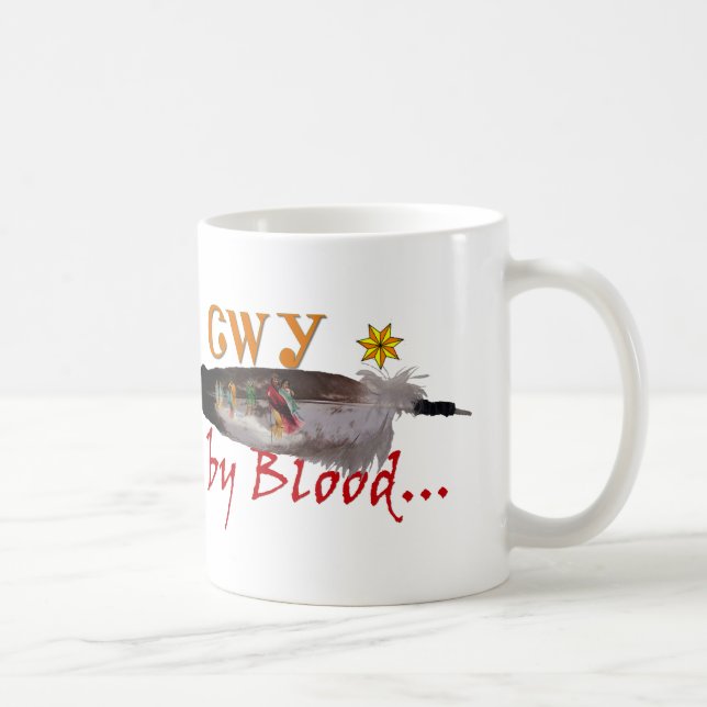 Caneca De Café Cherokee by Blood (Direita)