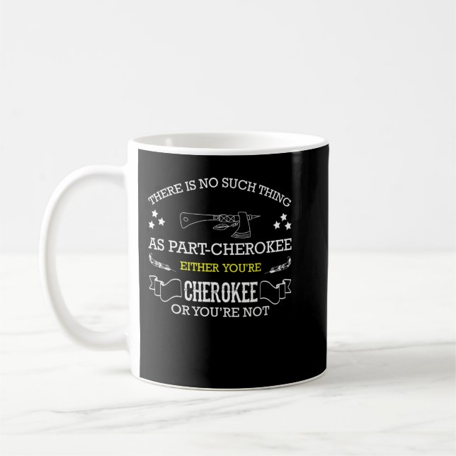 Caneca De Café Cherokee for proud native American Cherokee Indian (Esquerda)