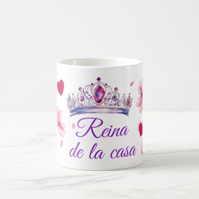 Caneca De Café Cherry Blossom, coroa, reina de la casa (Centro)