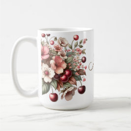 Caneca De Café Cherry Blossom Floral Birday