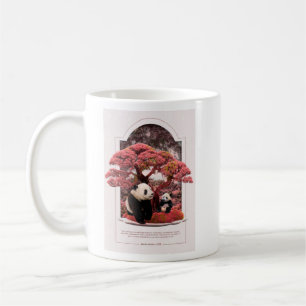 Caneca De Café Cherry Blossom Panda