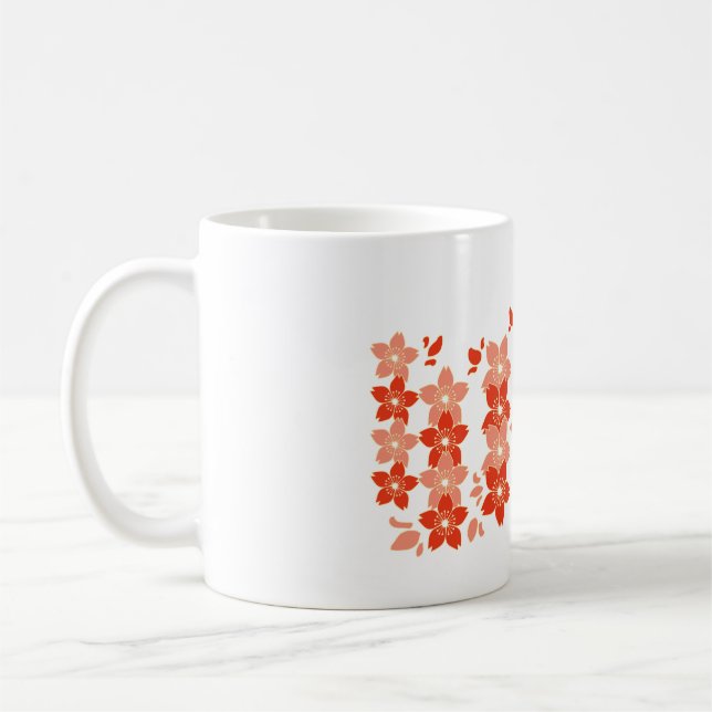 Caneca De Café Cherry Blossom Red Pink (Esquerda)