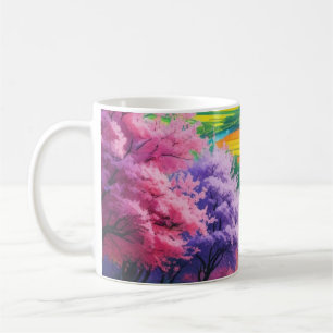 Caneca De Café "Cherry Blossom Trail - Serene Morning