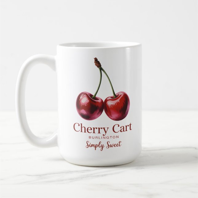 Caneca De Café Cherry Cart (Esquerda)