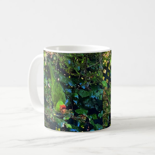 Caneca De Café Cherry Headed Conure #1 Mug (Frente Esquerda)
