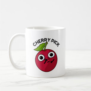 Caneca De Café Cherry Pick Funny Fruta Pun