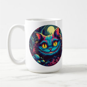 Caneca De Café Cheshire Cat Sorrindo Alice no País das Maravilhas