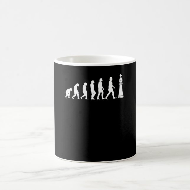 Caneca De Café Chess Evolution Play Chess (Centro)