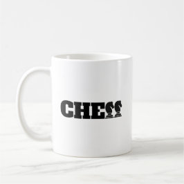 Caneca De Café Chess Word Black Knights Creative Cleving Game
