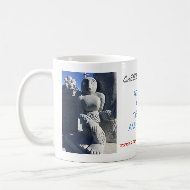 Caneca De Café Chester, Illinois - Home de Alice o tonto (Esquerda)