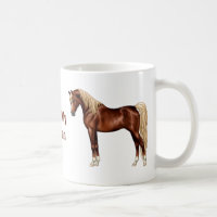 Chestnut Egípcio Arabarábico Horse Flaxen Mane & T