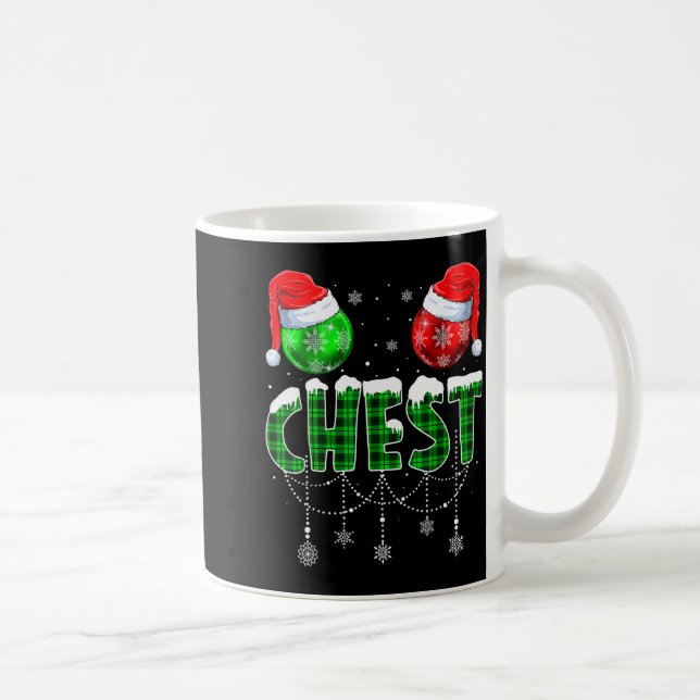 Caneca De Café Chestnuts Matching Family Funny Chest Nuts Christm (Direita)