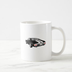Caneca De Café Chevelle 1970 SS: Revestimento preto: