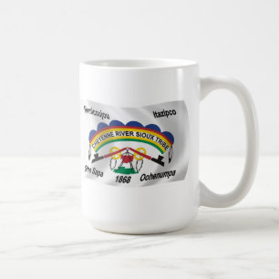 Caneca De Café Cheyenne River Sioux Flag Mug