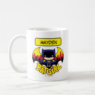 Caneca De Café Chibi Batgirl With Gotham Skyline & Logo