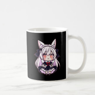 Caneca De Café Chibi Neko Gótico Lolita