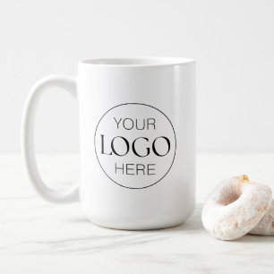 Caneca De Café Chic Logotipo Empresarial Personalizado