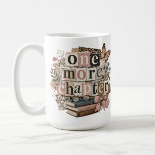 Caneca De Café Chic Mais um capítulo retrô amante de livros vinta