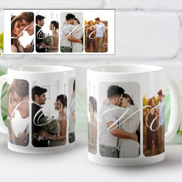 Caneca De Café Chic Modern Photo Collage Keepsasak