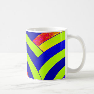 Caneca De Café chic na moda chevrons