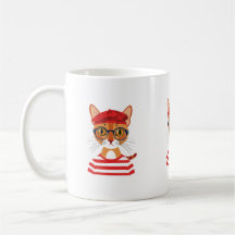 Chic Parisiense Cat Mug