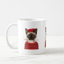 Caneca De Café Chic Parisiense Cat Mug