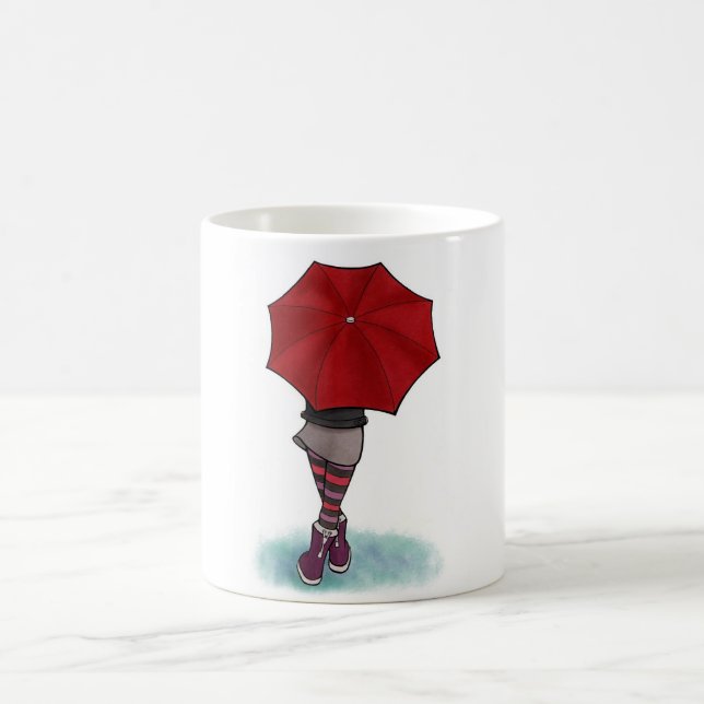 Caneca De Café chica con paraguas taza (Centro)