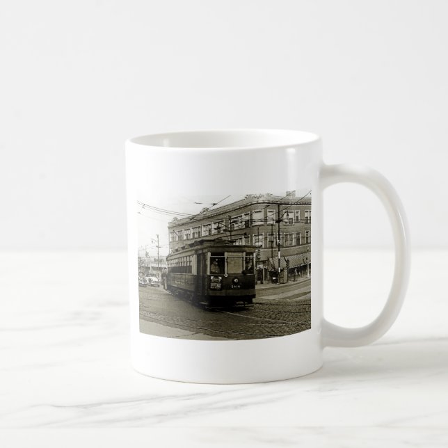CANECA DE CAFÉ CHICAGO 63ª E OCIDENTAL 1952 TROLLEY ART SEPIA (Direita)
