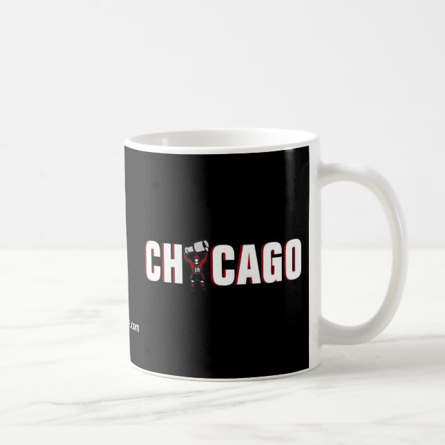 Caneca De Café Chicago Blackhawks: Campeões de Stanley Cup (Direita)