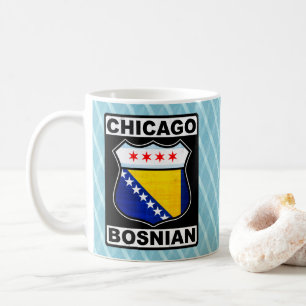 Caneca De Café Chicago Bósnio Americano