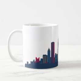 Caneca De Café Chicago Colorous Skyline