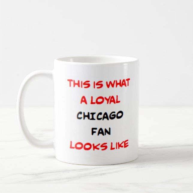 Caneca De Café chicago fan, loyal (Esquerda)
