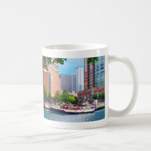 Caneca De Café Chicago IL - Chicago River Near Centennial Fountai