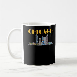 Caneca De Café Chicago Illinois City Skyline
