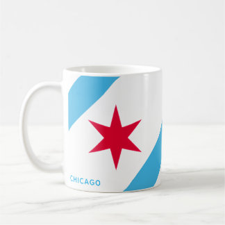 Caneca De Café Chicago Six Pointed Star