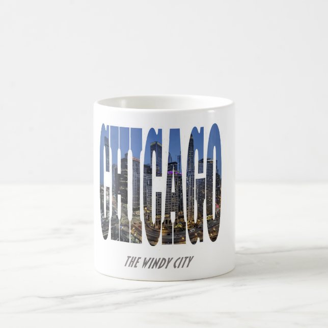 Caneca De Café Chicago Skyline - A cidade de Windy (Centro)