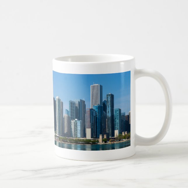 Caneca De Café Chicago Skyscrapers Café Mug (Direita)