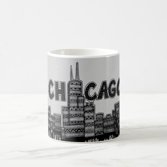 Caneca De Café Chicago v2 (Centro)