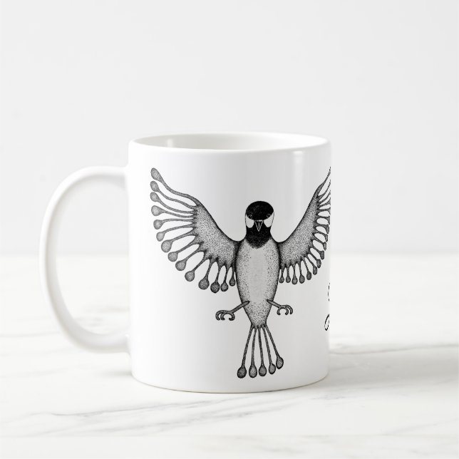 Caneca De Café Chickadee personalizado (Esquerda)