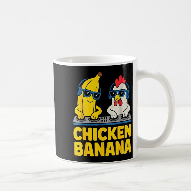 Caneca De Café Chicken Banana Dj  (Direita)