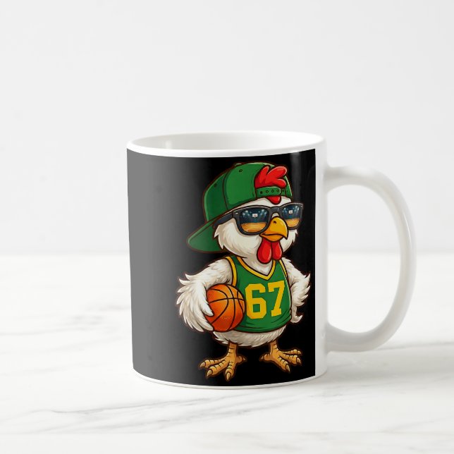 Caneca De Café Chicken Basketball 67 Gen Alpha Slang Srts Men Boy (Direita)