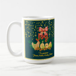 Caneca De Café Chicken country Christmas 
