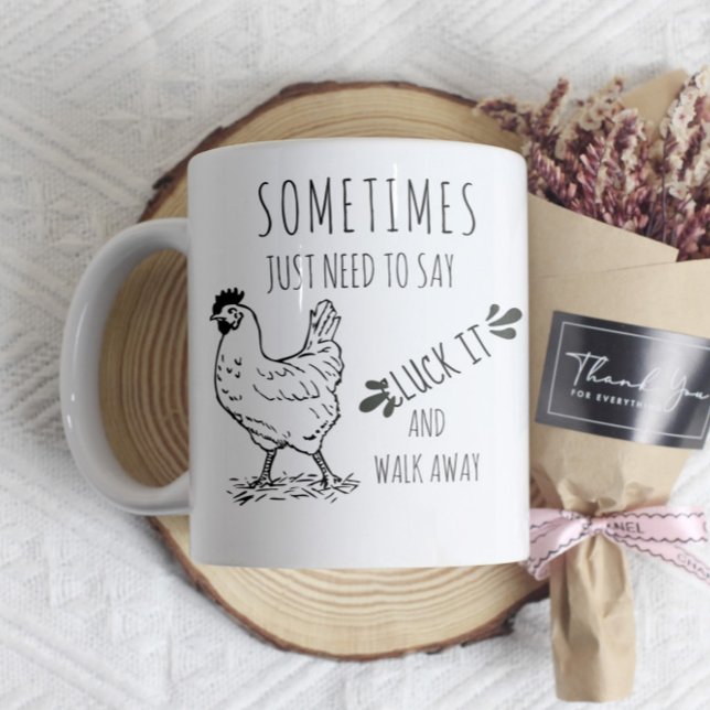 Caneca De Café Chicken Engraçado Cote Mug (Criador carregado)