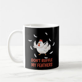 Caneca De Café Chicken Feathers