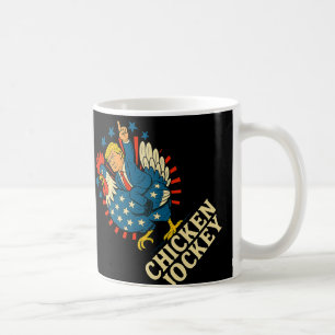 Caneca De Café Chicken Jockey Trump Engraçado Memória 1