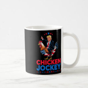 Caneca De Café Chicken Jockey Trump Memória Engraçado
